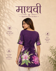 Madhavi Floral Bloom Kurti Top