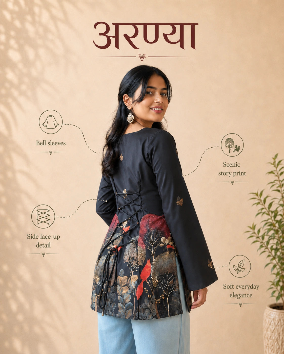 Aranyaa Kalamkari Kurti
