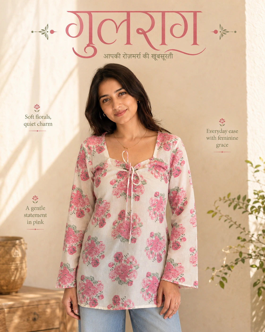 Gulrang Floral Kurti
