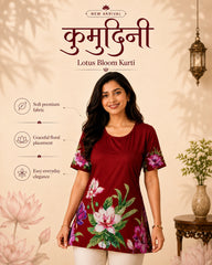 Kumudini Lotus Bloom Kurti Top