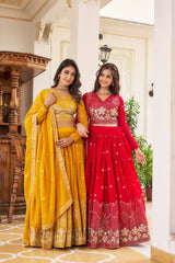 Heavy Embroidered Lehenga Choli Set with Dupatta – Shaddi Special