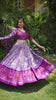 Lavender Tussar Silk Pichwai and Patola Printed Lehenga Choli with Foil Work Border & Tassel Dupatta