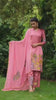 Blush Pink Kalamkari Cotton Kurti Set - Floral & Animal Design with Coordinated Dupatta